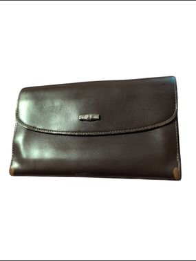 Longchamp ROSEAU Vintage Long Continental Wallet - Brown leather